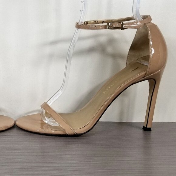 Stuart Weitzman Nudistcurve Ankle Strap Sandal, Womens Size 7.5 M - Picture 9 of 13